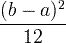 \ Frac {(बा) ^ 2} {12}